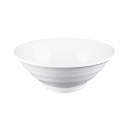 Melamine Bowl - White Matte Finish Outside/White Gloss Finish Inside