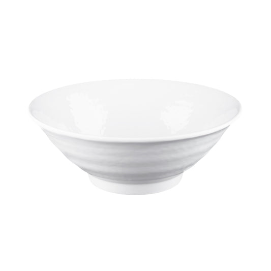 Melamine Bowl - White Matte Finish Outside/White Gloss Finish Inside