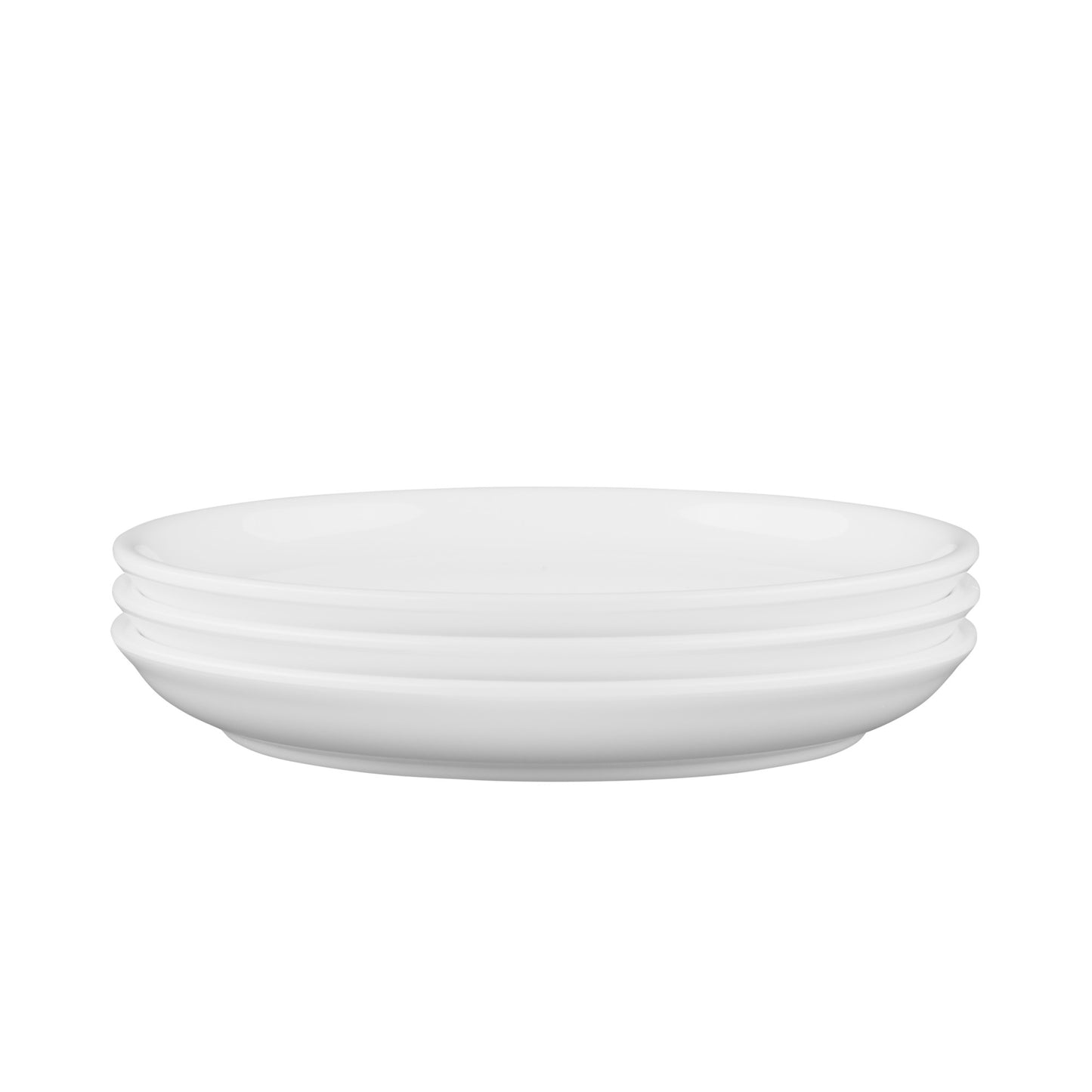 Melamine Round Coupe Plate - White