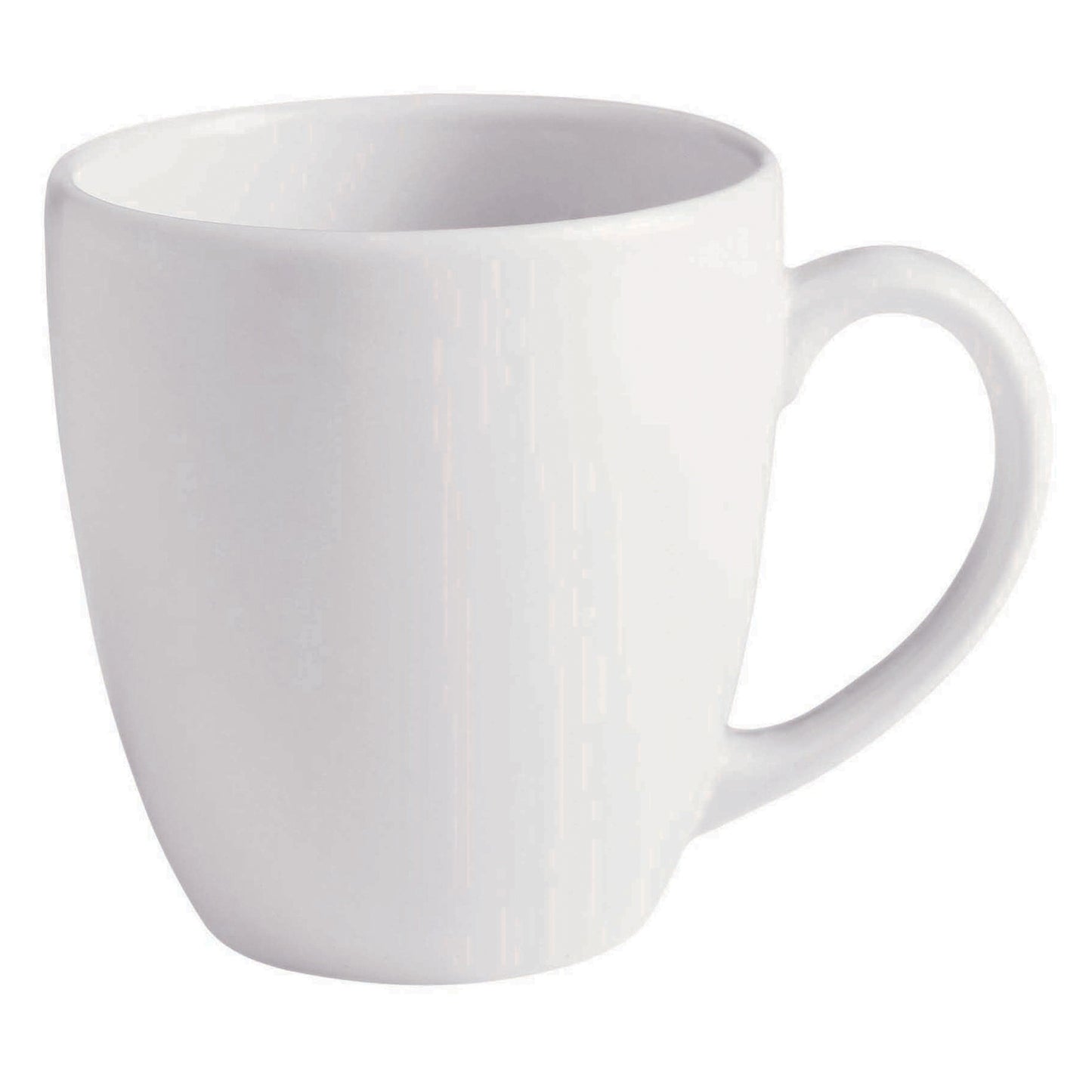 13.3 oz. Bright White Porcelain Mug, 5 1/8" Dia. w/Handle, Corona Actualite (12 Pack)