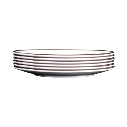 Melamine Oval Crackle Plate - White