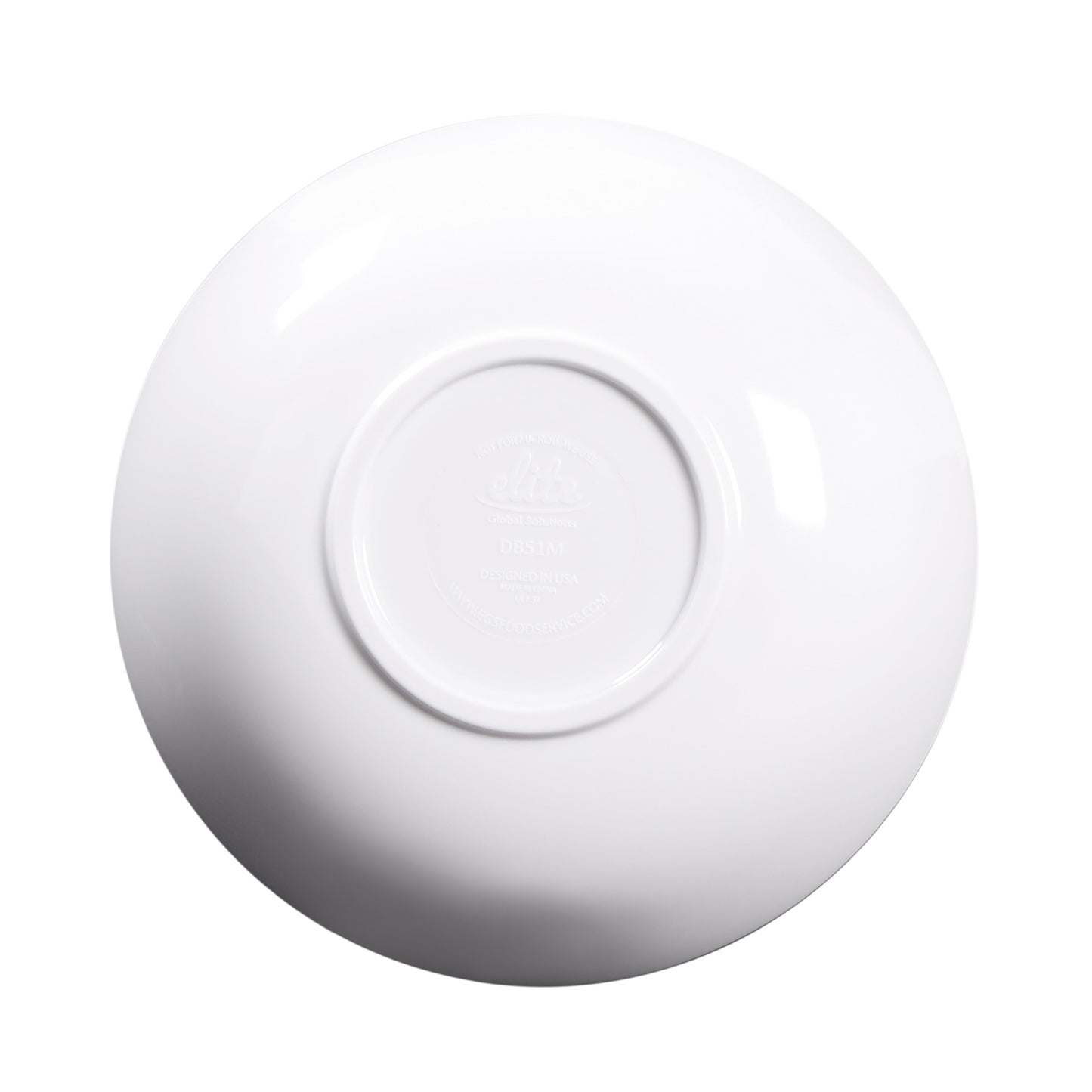 Melamine Small Round Crackle Bowl - White