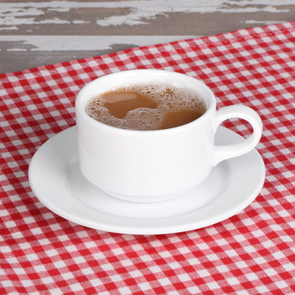Melamine Single Well Saucer - White