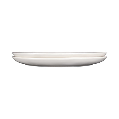 Melamine Round Plate - Cream Glaze