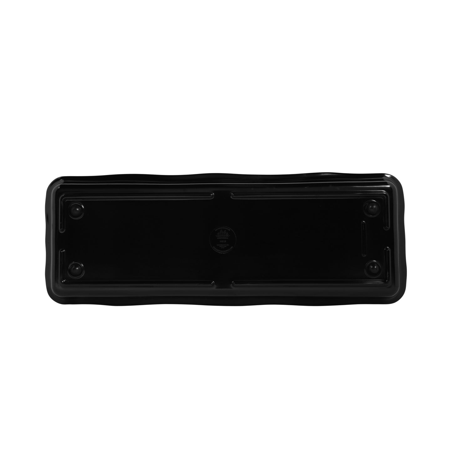 Melamine Rectangular Organic Tray - Black