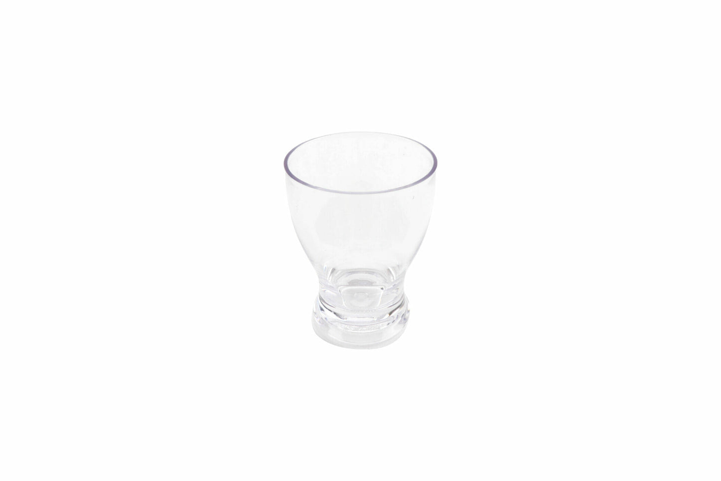 7oz Flared Clear SAN Plastic Glass 3"L x 3"W x 3.78"H. GET. (12 Pack)