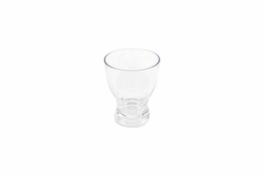 7oz Flared Clear SAN Plastic Glass 3"L x 3"W x 3.78"H. GET. (12 Pack)