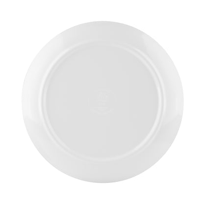 Melamine Round Coupe Plate - White