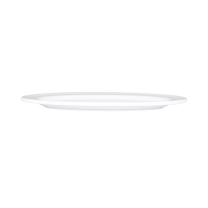 Melamine Oval Rim Platter - White