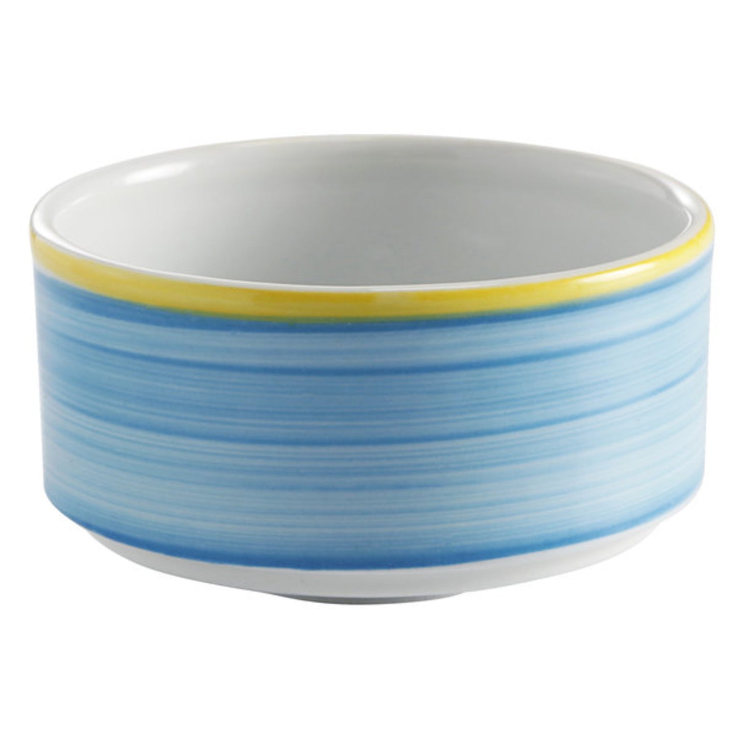 11 oz. Blue Porcelain Stackable  Soup Cup,4" Dia., Corona Calypso (12 Pack)