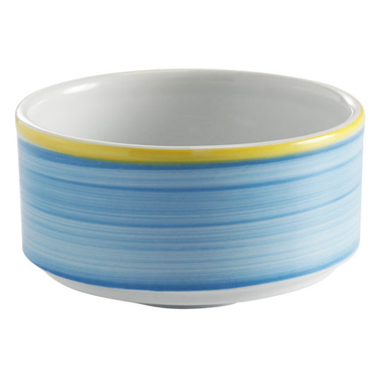 11 oz. Blue Porcelain Stackable  Soup Cup,4" Dia., Corona Calypso (12 Pack)