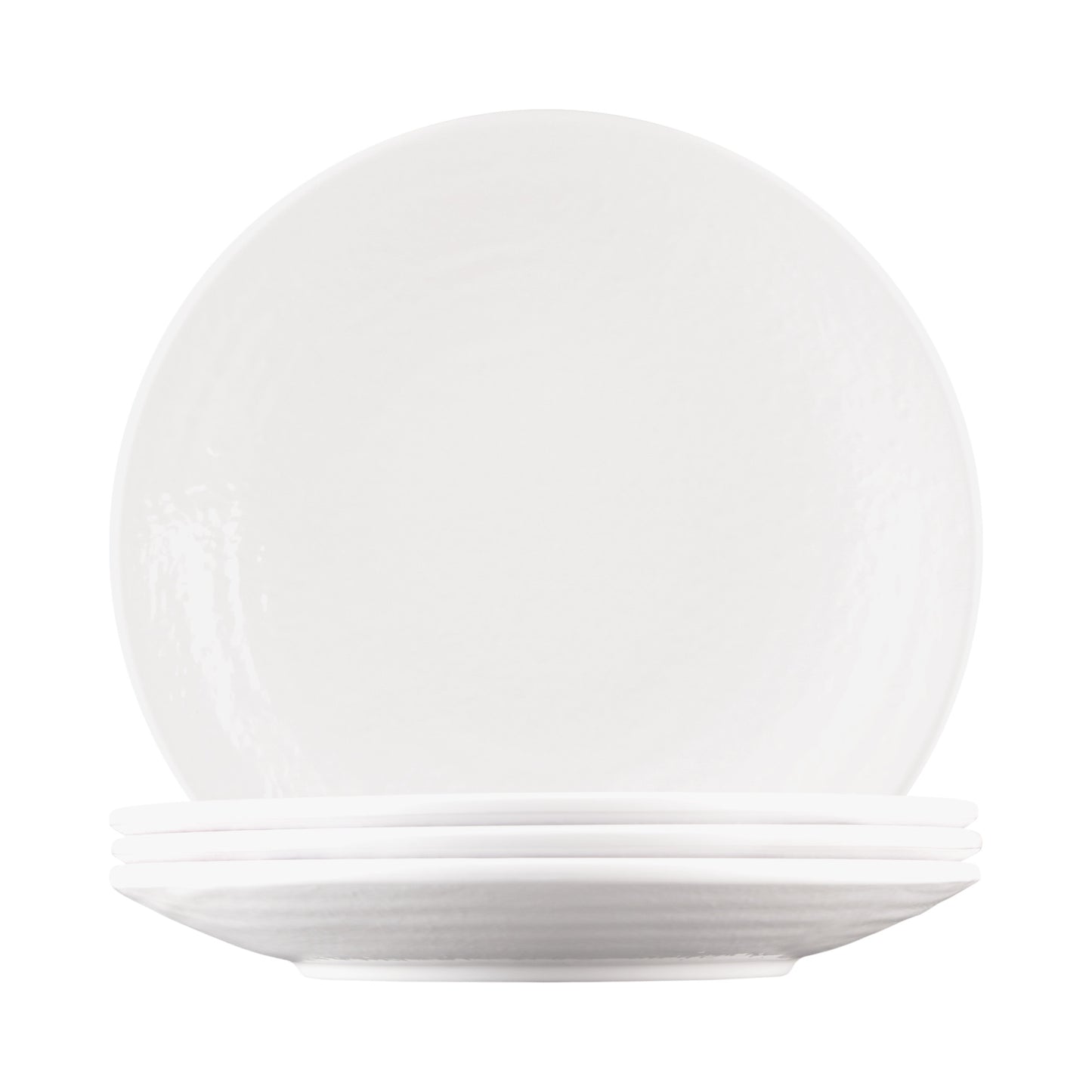 Melamine Round Pebble Plate - White