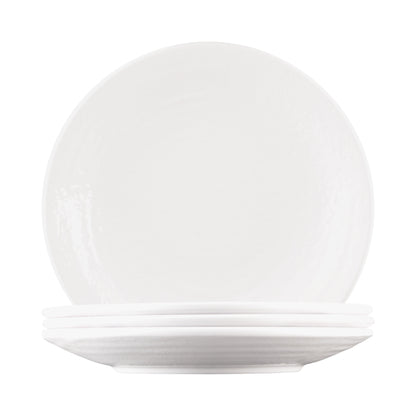Melamine Round Pebble Plate - White
