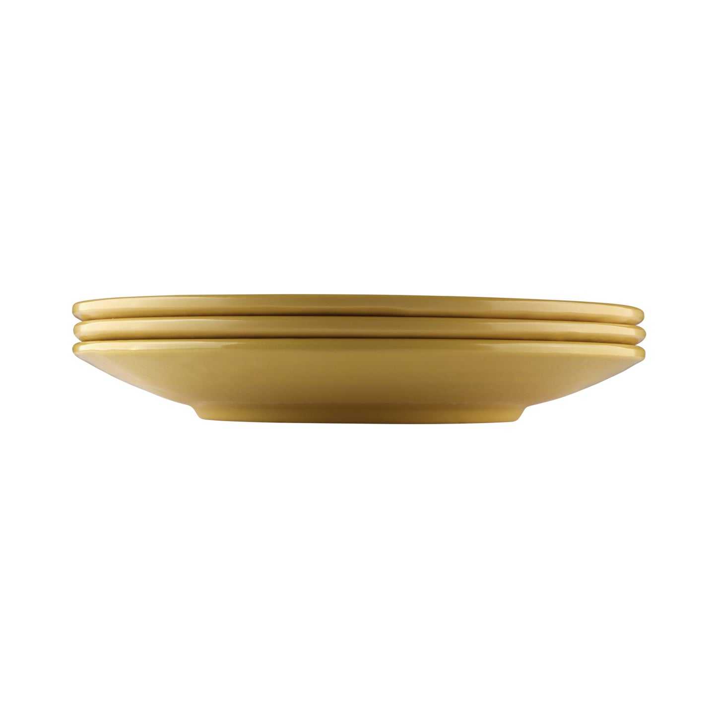 Melamine Round Pebble Plate - Olive Oil
