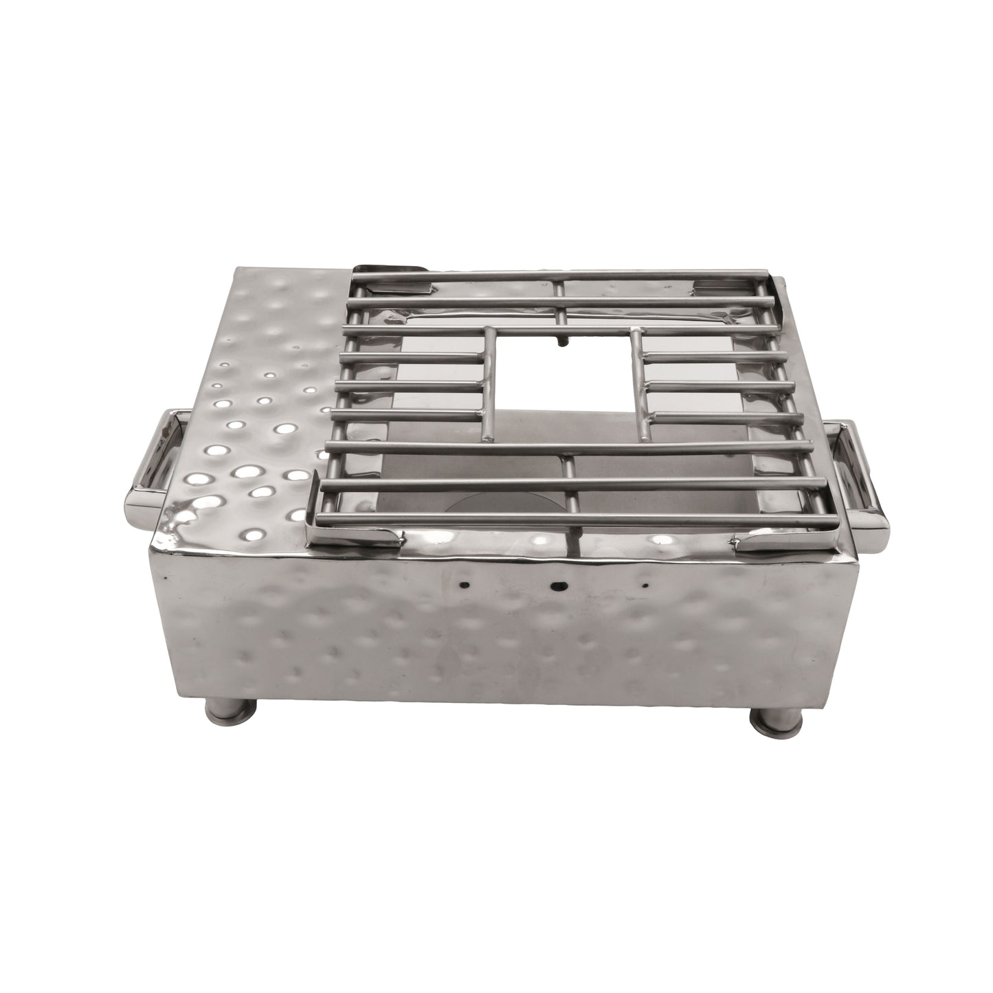 Pounded Stainless Steel Single Burner Cover, 14  3/4" x 11  1/4"