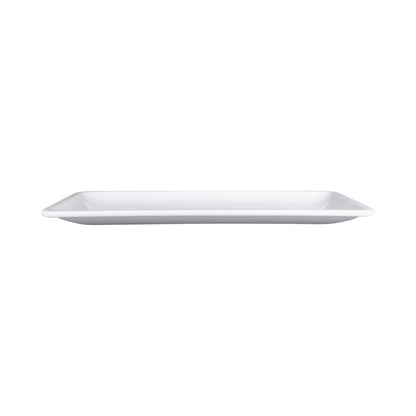 Melamine Rectangular Coupe Platter - White
