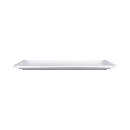 Melamine Rectangular Coupe Platter - White