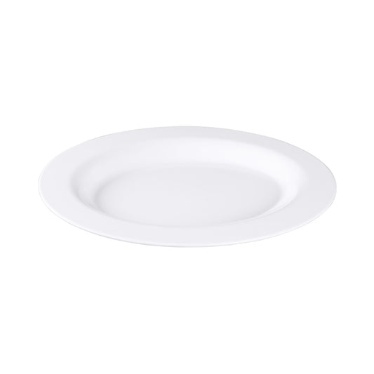 Melamine Wide Rim Oval Platter - White