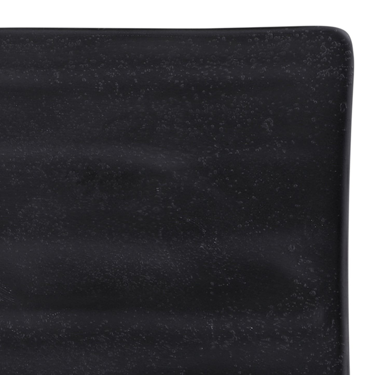Melamine Rectangular Wave Tray - Black
