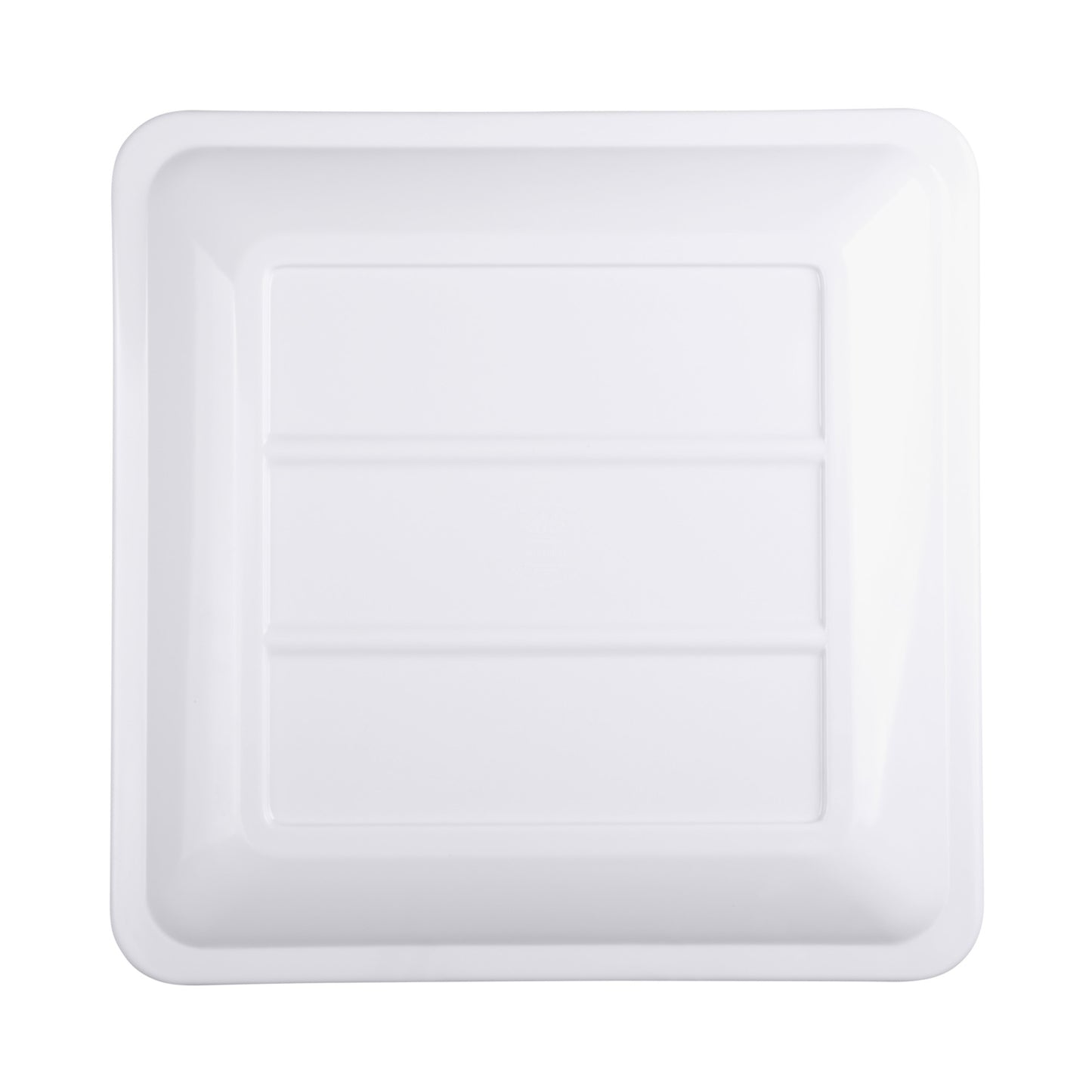 Melamine Square Coupe Platter - White