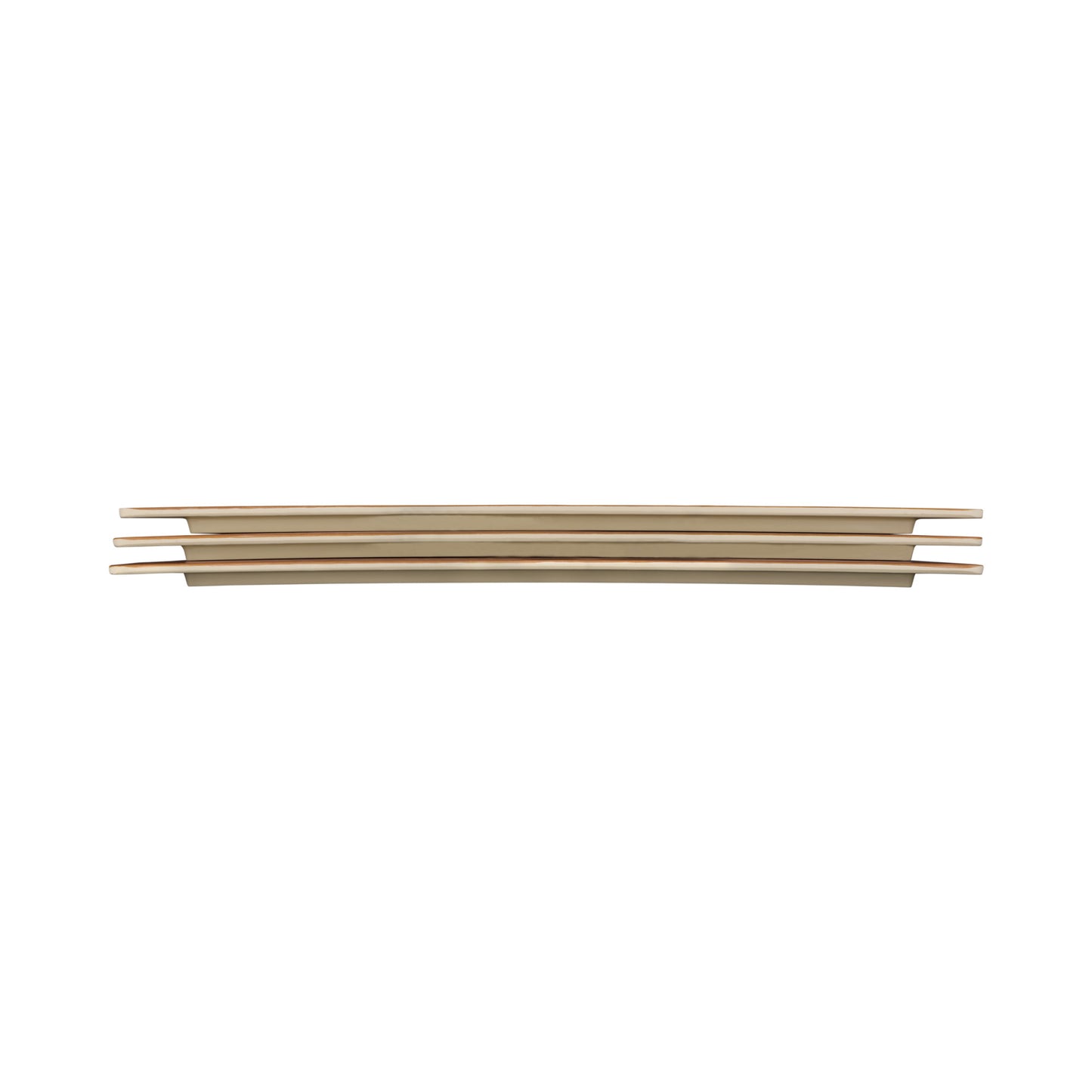 Melamine Rectangular Faux Wood - Bamboo
