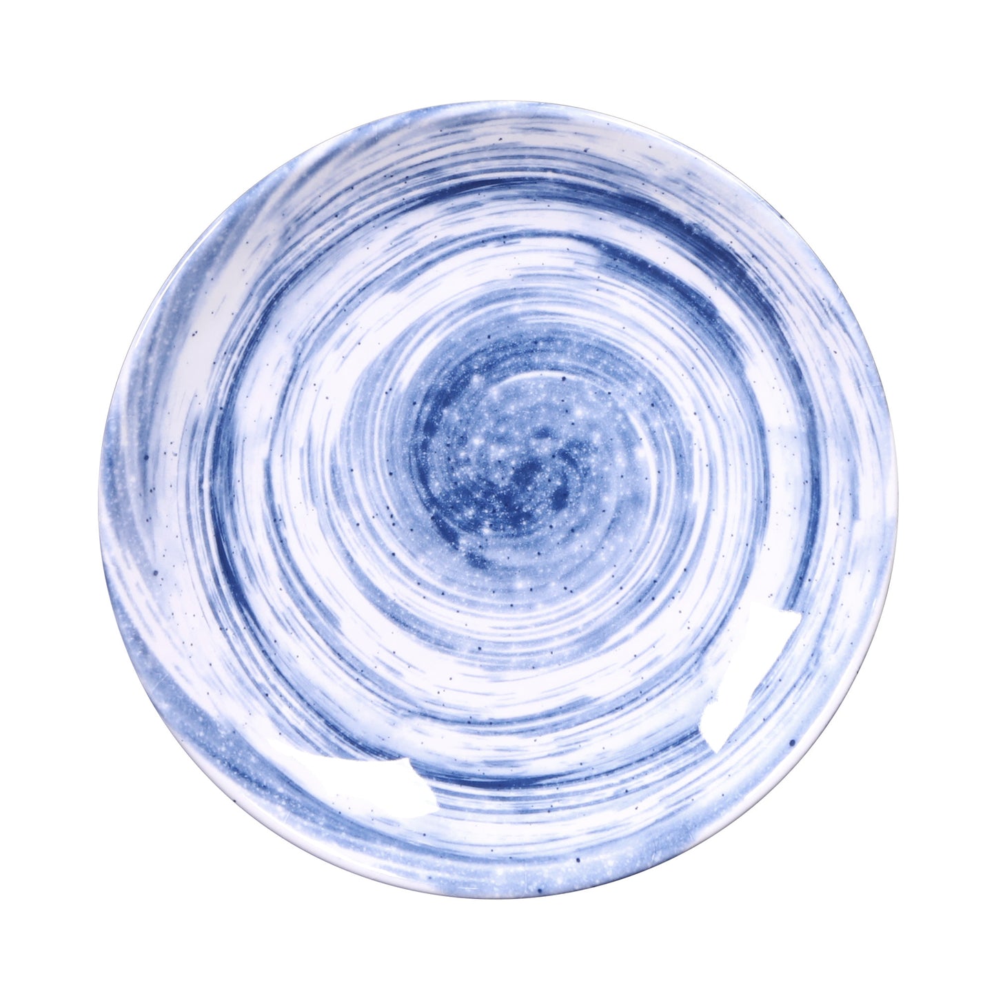 Melamine Round Plate - Navy Design