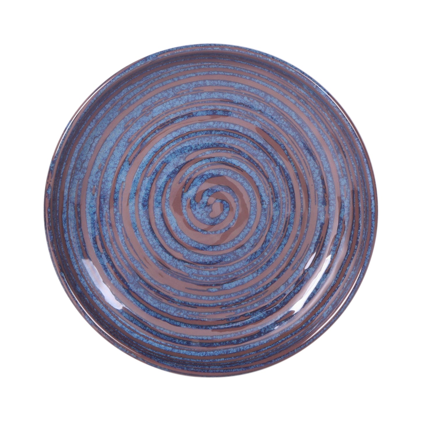 Melamine Round Coupe Plate - Stardust Blue