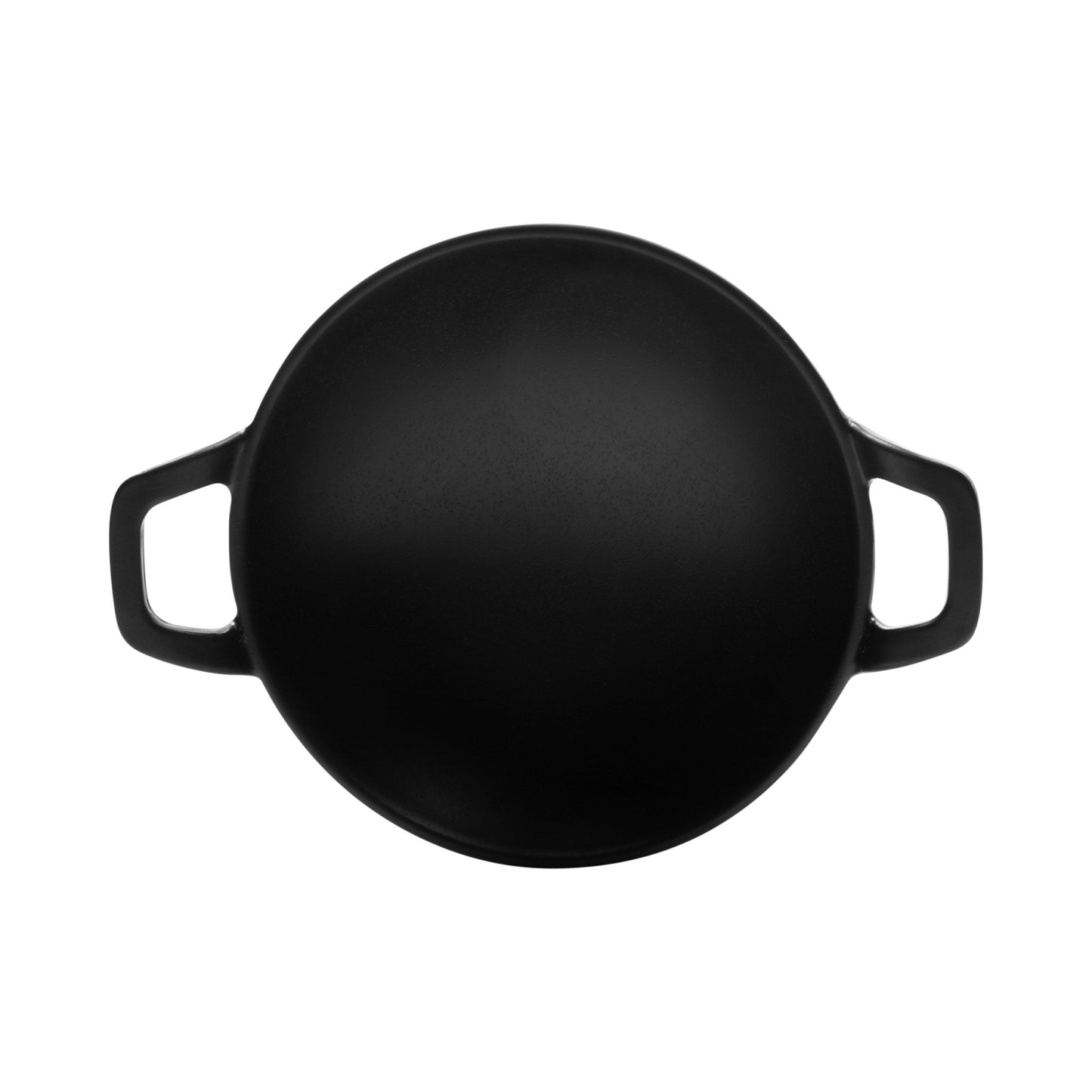 Melamine Faux Cast Iron Wok - Black