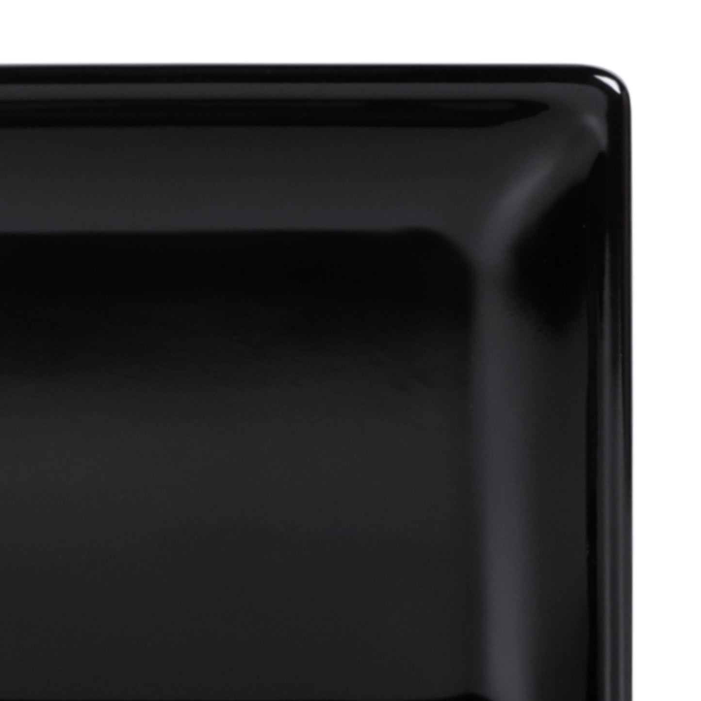 Melamine Rectangular Plate - Black