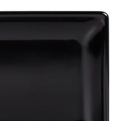 Melamine Rectangular Plate - Black