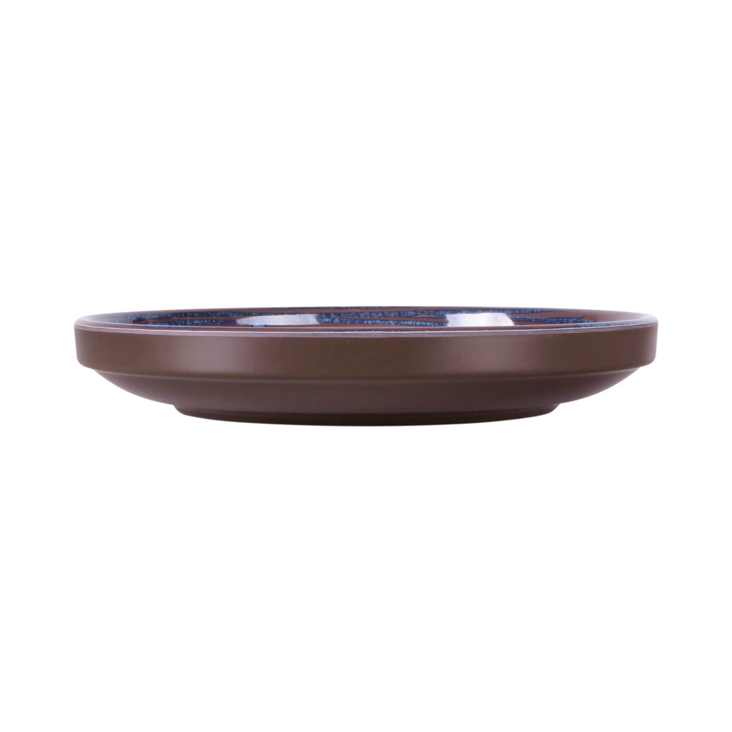 Melamine Round Coupe Plate - Stardust Blue