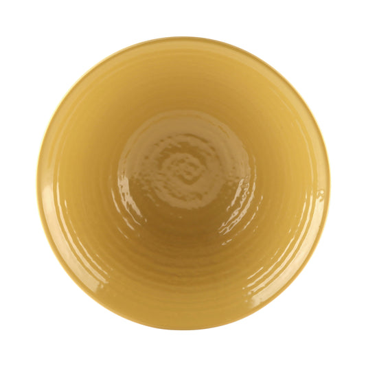 Melamine Bowl - Aubergine Matte Finish Outside/Olive Oil Gloss Finish Inside