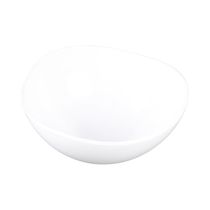 Melamine Almost Oval Bowl - White