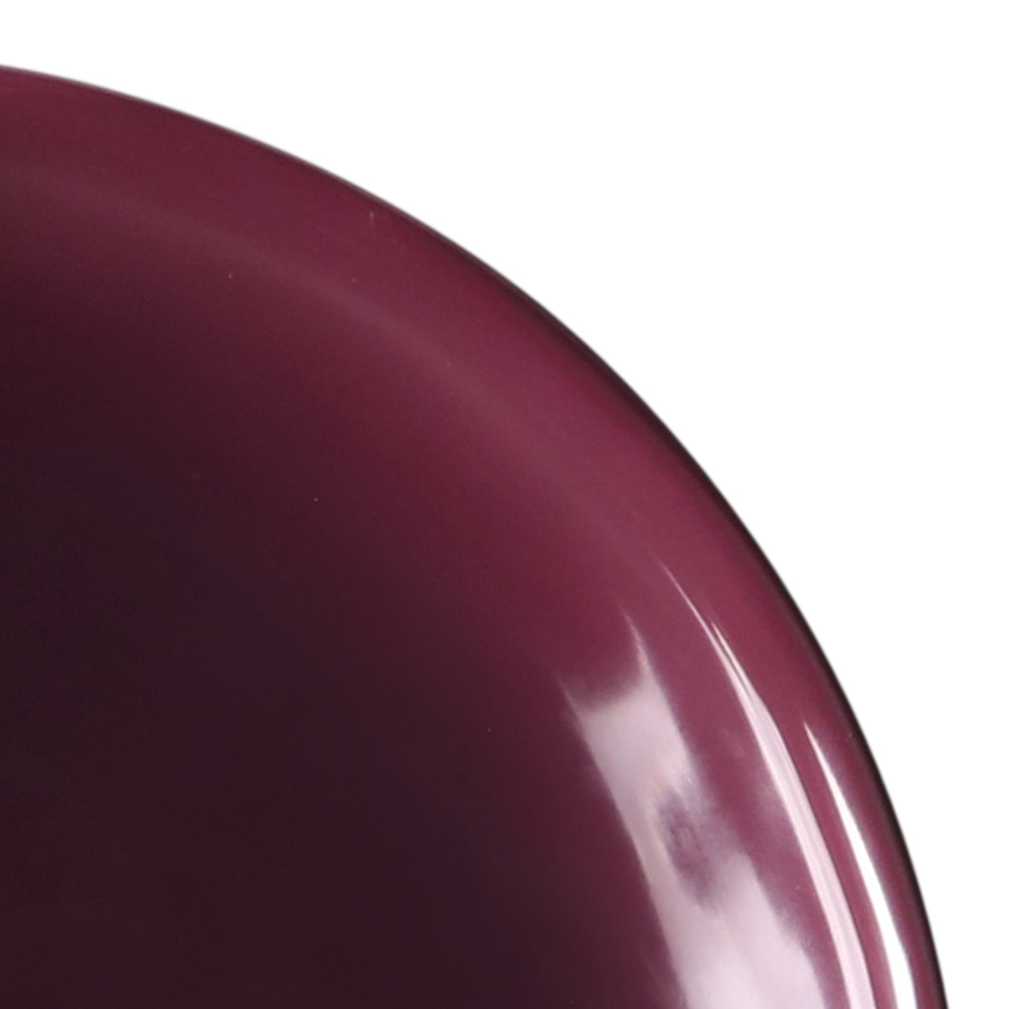 Melamine Irregular Round Bowl - Purple Glaze