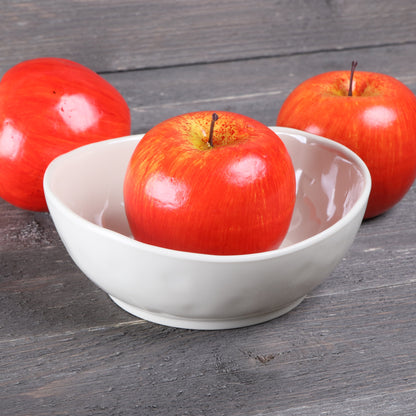 Melamine Irregular Round Bowl - Cream Glaze