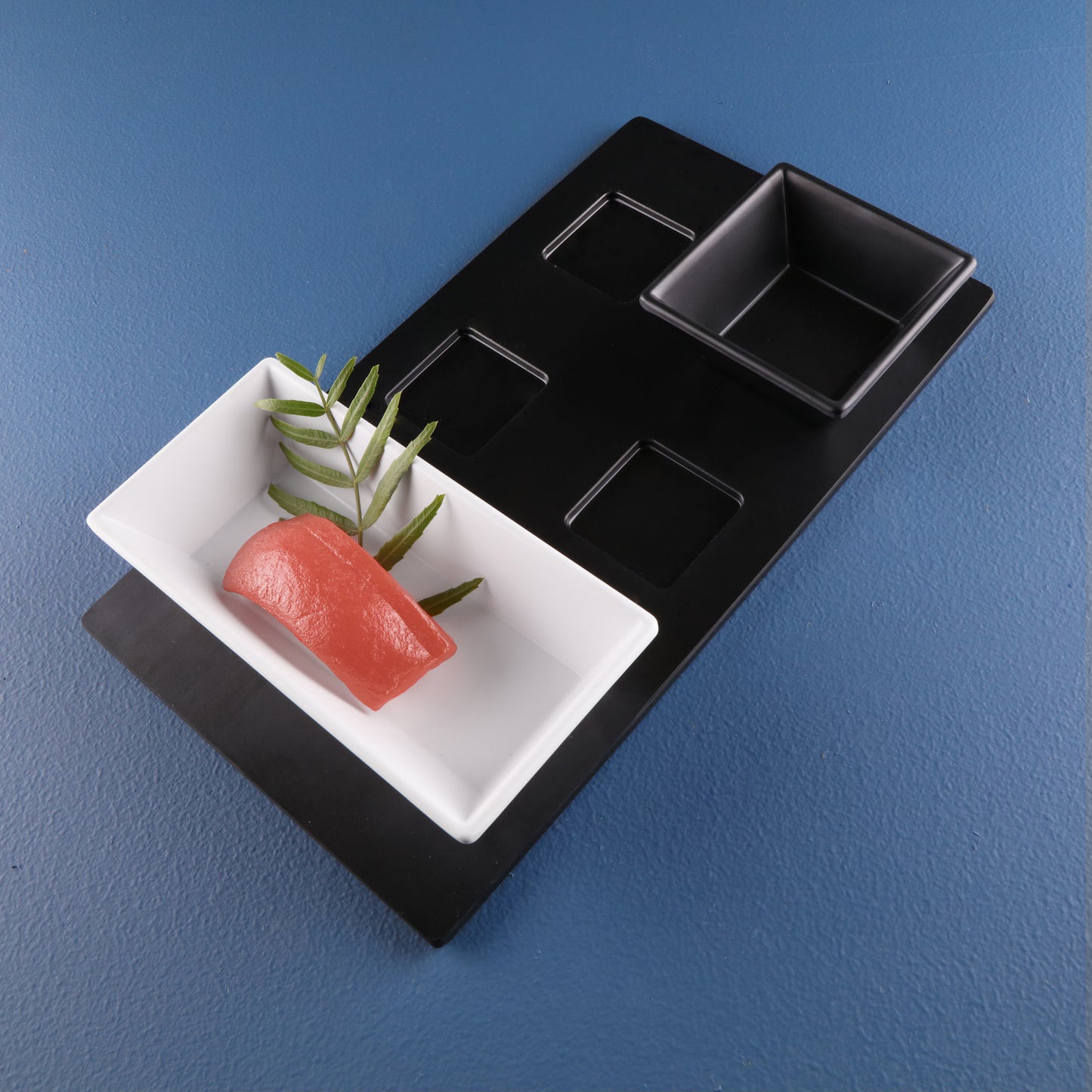 Melamine Square Ramekin - Black