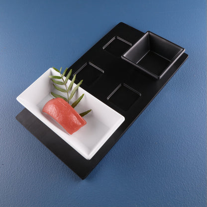 Melamine Square Ramekin - Black