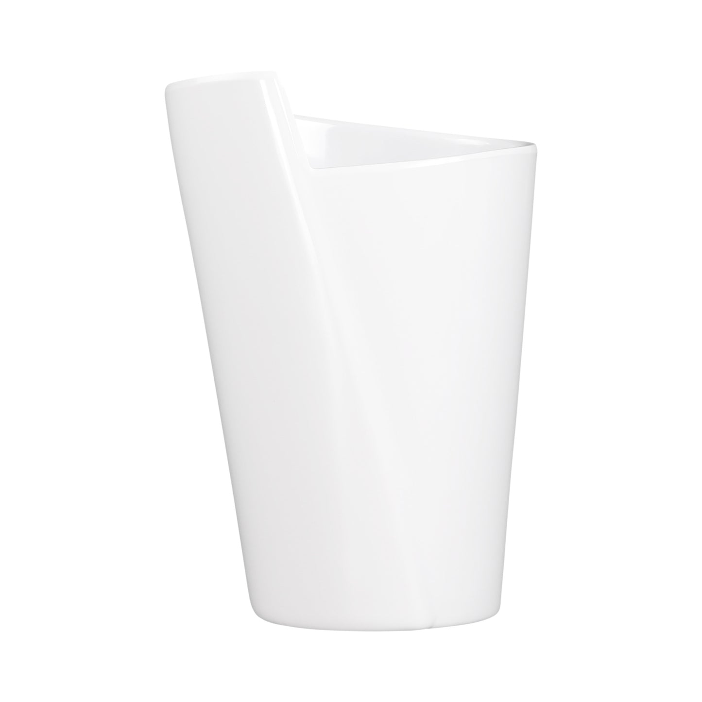 Melamine Medium Spiral Crock - White