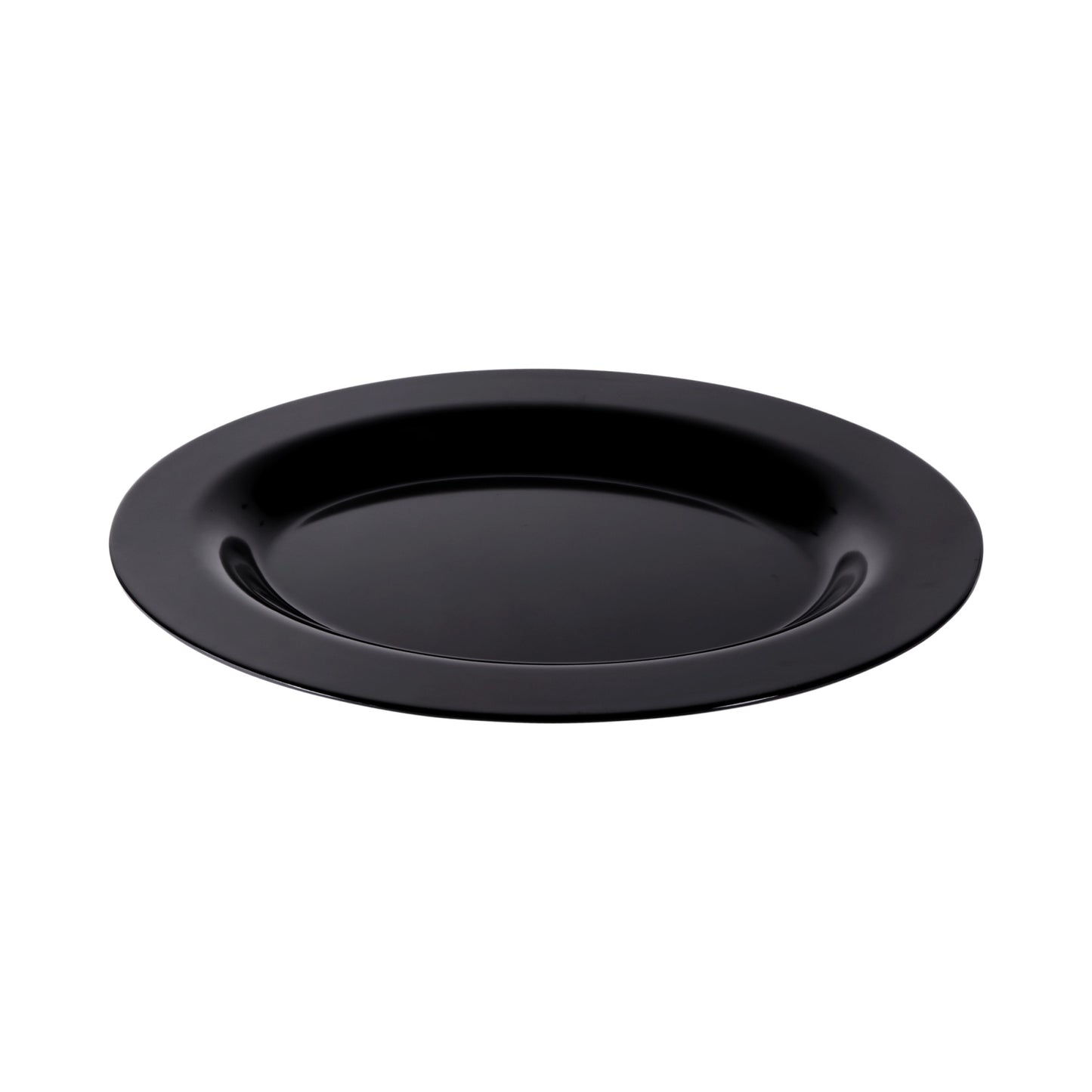 Melamine Wide Rim Oval Platter - Black