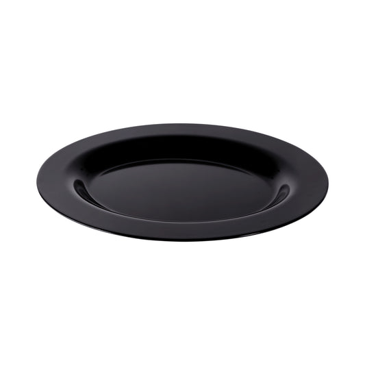 Melamine Wide Rim Oval Platter - Black