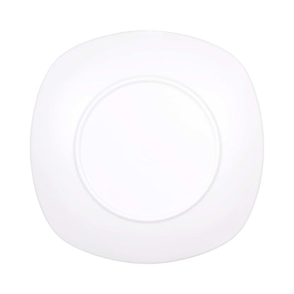 Melamine Square Plate w/ Rounded Edges - Off White