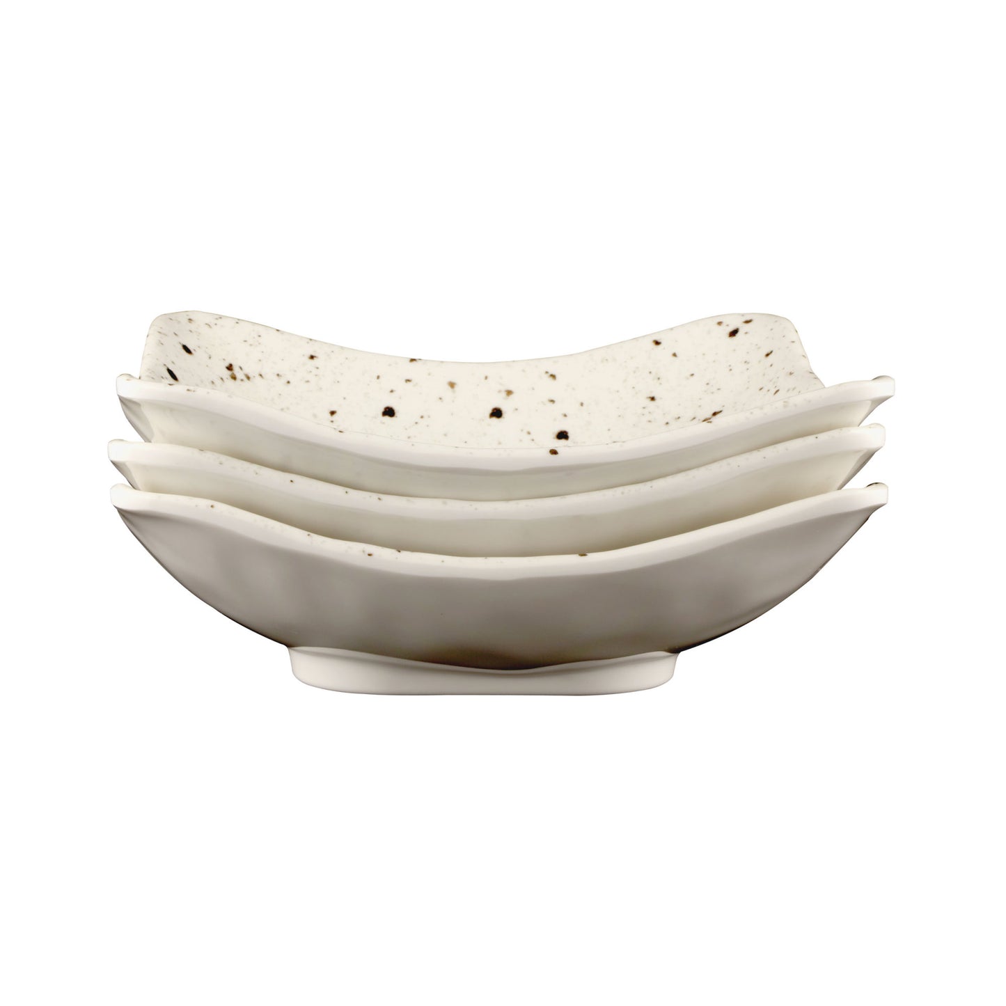 Melamine Square Bowl - Chocolate Chip