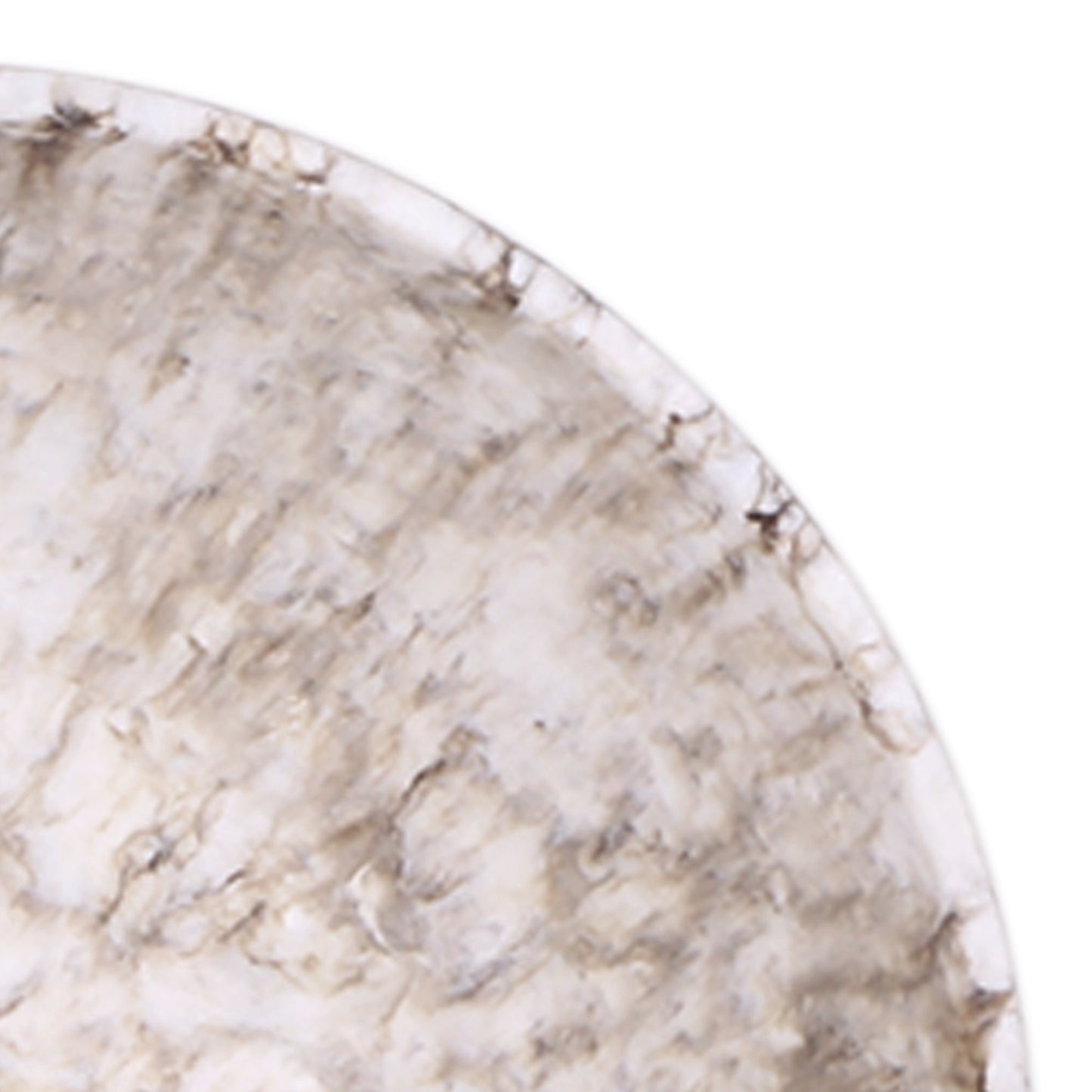 Melamine Round Bowl - Brown Marble