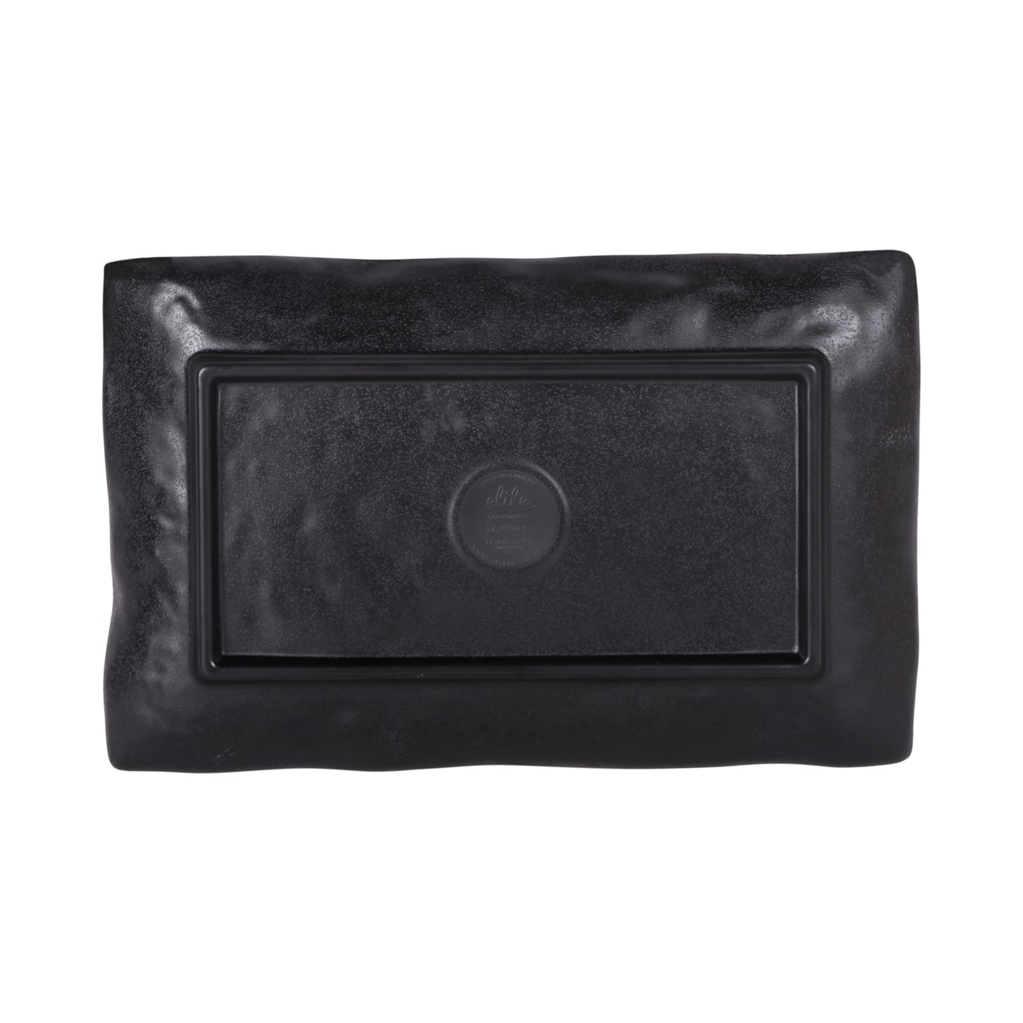 Melamine Rectangular Plate - Coal