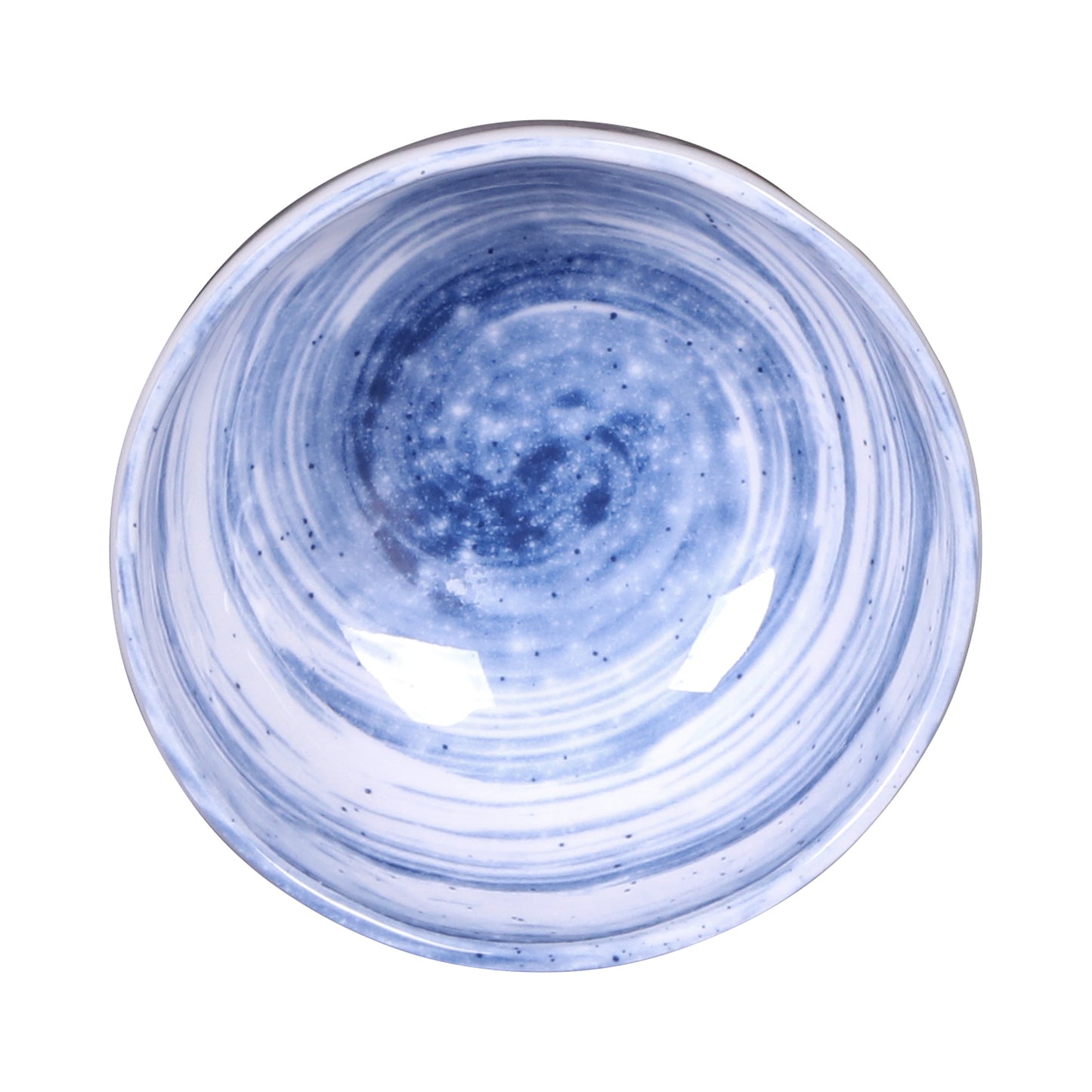 Melamine Round Bowl - Navy Design