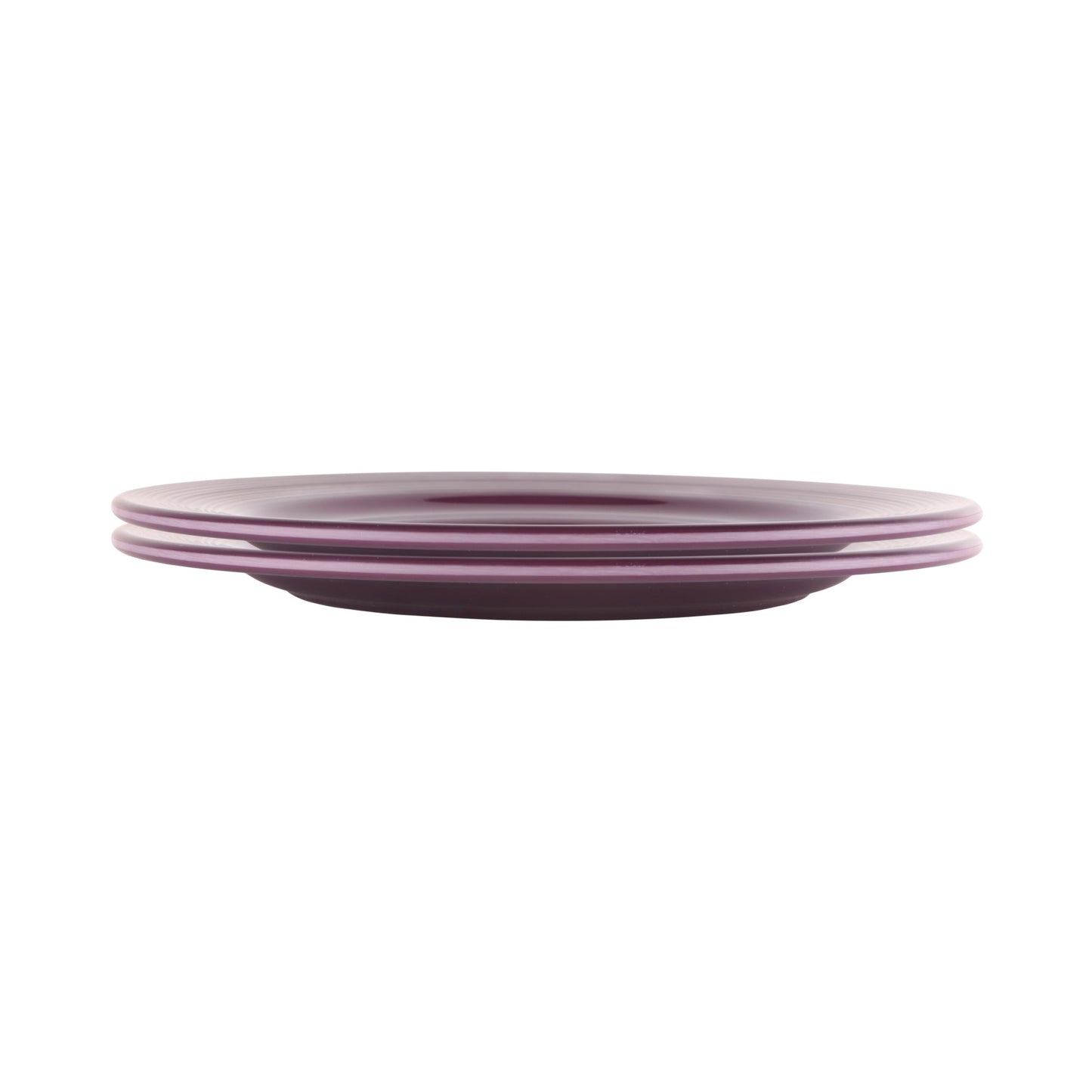 Melamine Round Plate - Purple Glaze