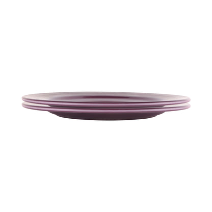 Melamine Round Plate - Purple Glaze