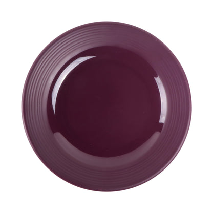 Melamine Round Plate - Purple Glaze