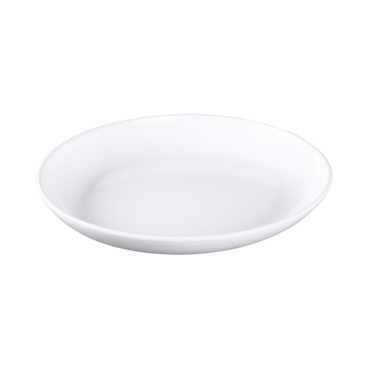 Melamine Oval Coupe Platter - White