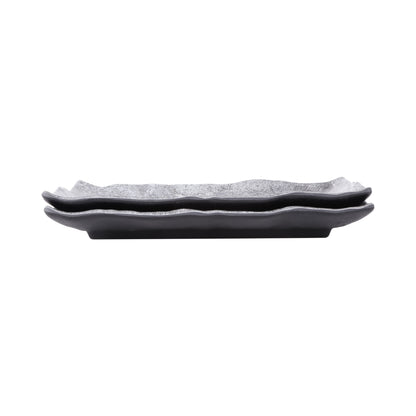Melamine Rectangular Plate - Coal